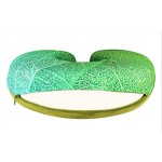 VIAGGI Green Leaf 3D Print U Shaped Memory Foam Travel Neck and Neck Pain Relief Comfortable Super Soft Orthopedic Cervical Pillows